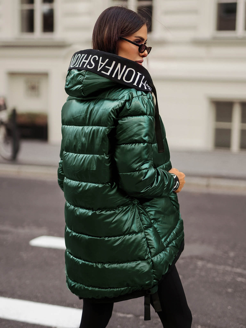 Chaqueta de mujer verde OZONEE JS/5M3188/238Z