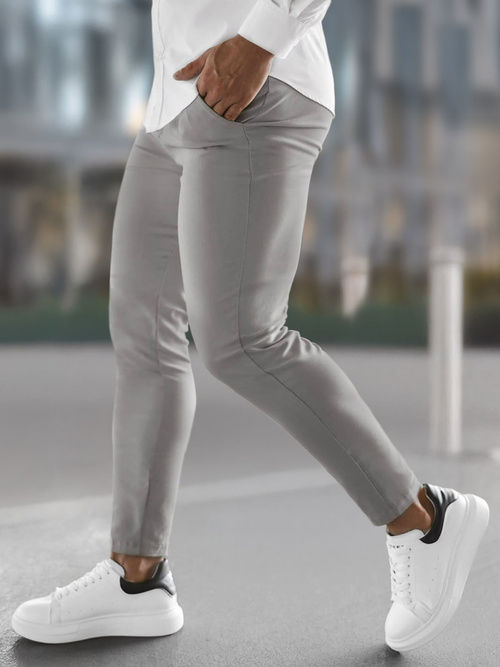 Pantalón chino de hombre gris OZONEE O/P4049Z