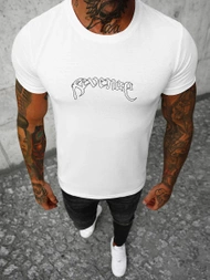 Camiseta de hombre blanca OZONEE O/T108/1