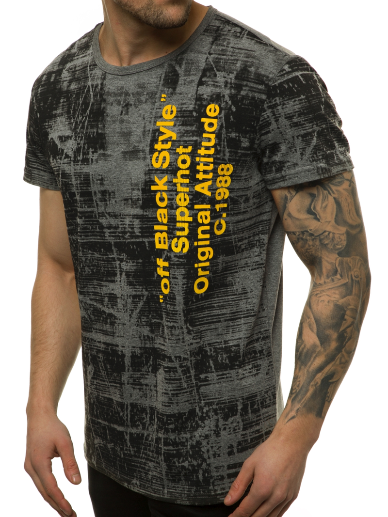 Camiseta de hombre grafita OZONEE JS/SS10920
