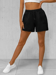 Pantalones cortos de chándal para mujer negras OZONEE JS/8K950/3