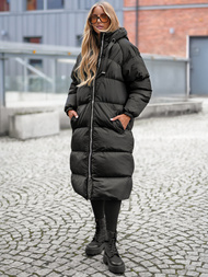 Chaqueta de mujer negra OZONEE JS/5M3163/392Z