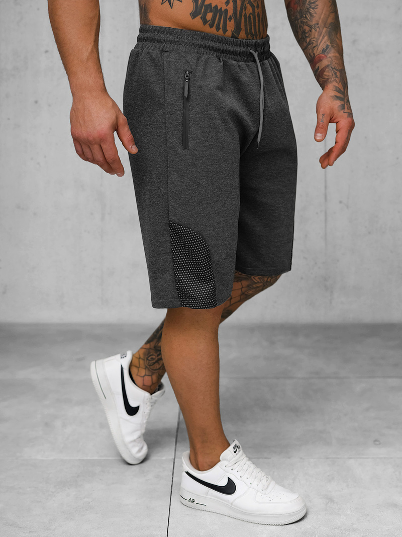 Pantalón corto de hombre grafito OZONEE JS/15K1827/5