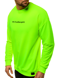 Sudadera de hombre neón verde OZONEE MACH/3149