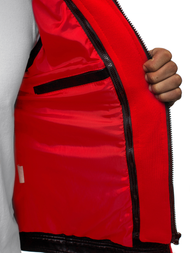 Chaqueta de hombre negra-roja OZONEE N/6129