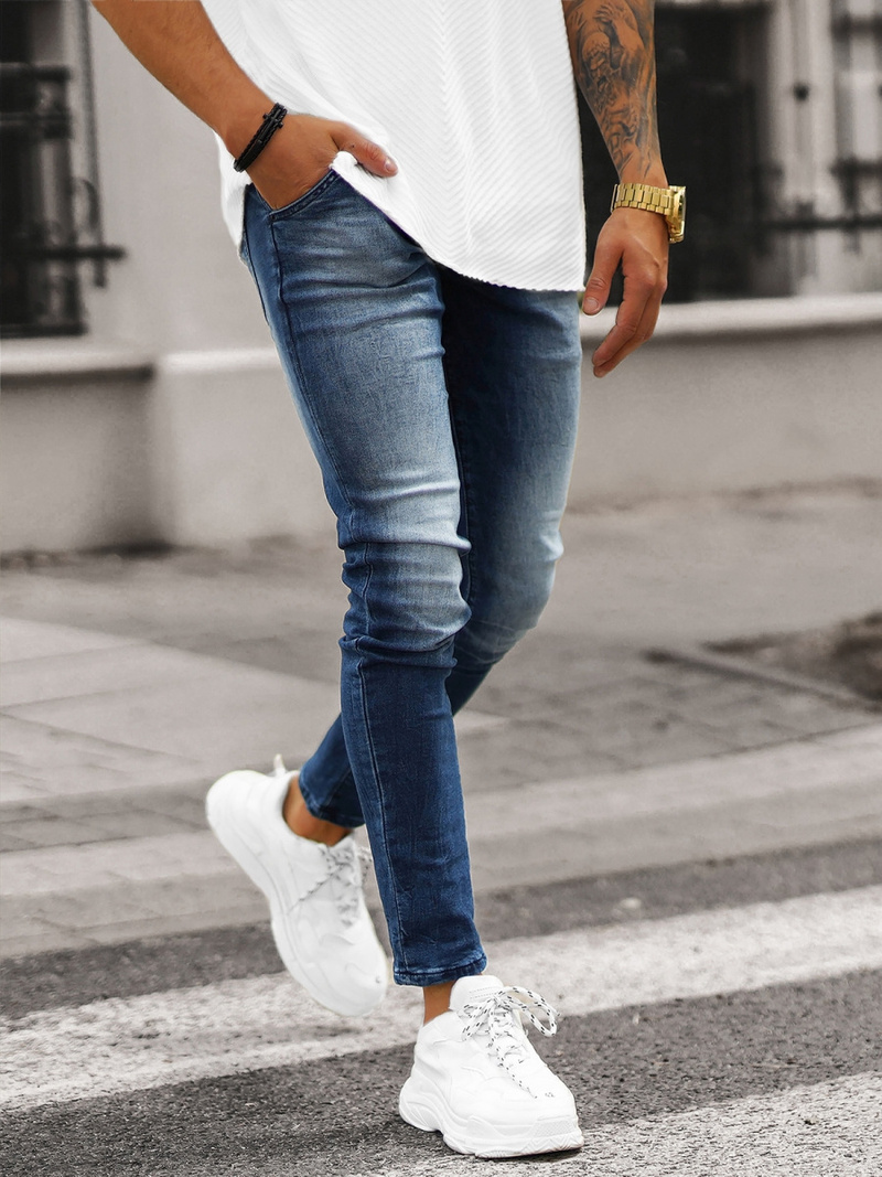 Pantalón de hombre azul oscuro OZONEE NB/MP0004BSZ