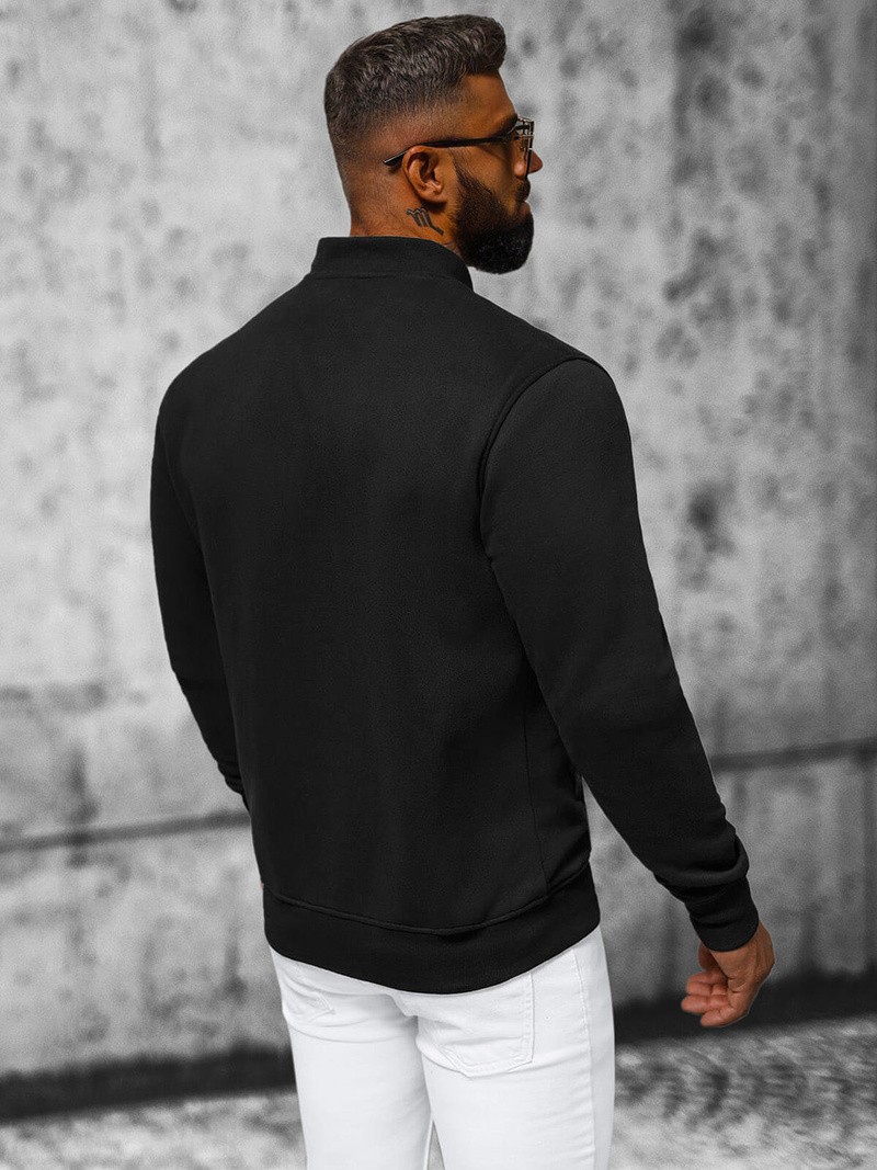 Sudadera de hombre negra OZONEE NB/MF2020