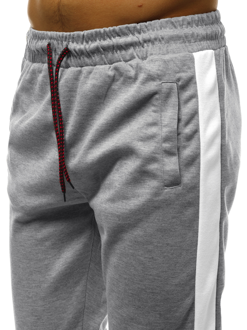 Pantalón de chándal de hombre blanco grisáceo OZONEE JS/JZ11008