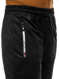Pantalón de chándal de hombre negro JS/XW006S