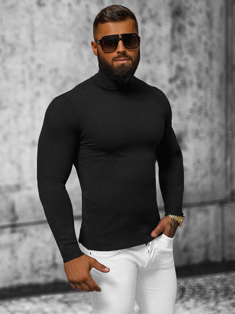 Jersey de hombre negro OZONEE NB/MMB600/4Z