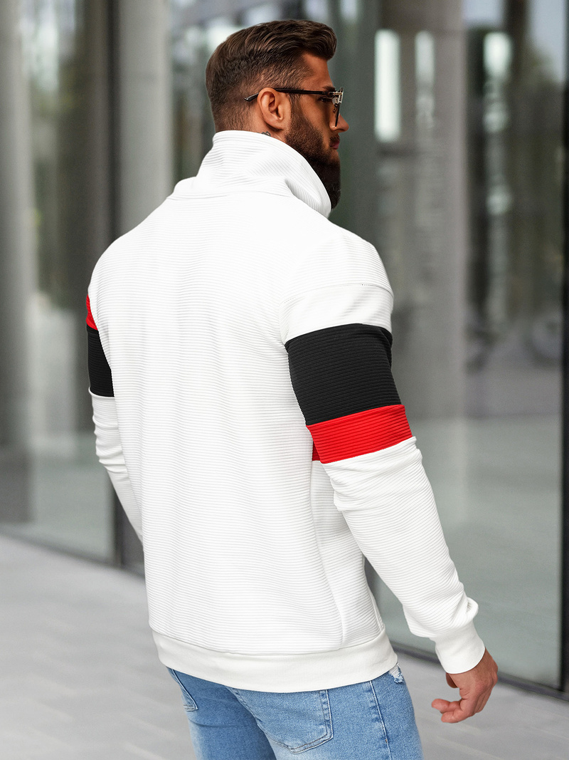 Sudadera de hombre blanca OZONEE O/B7524Z