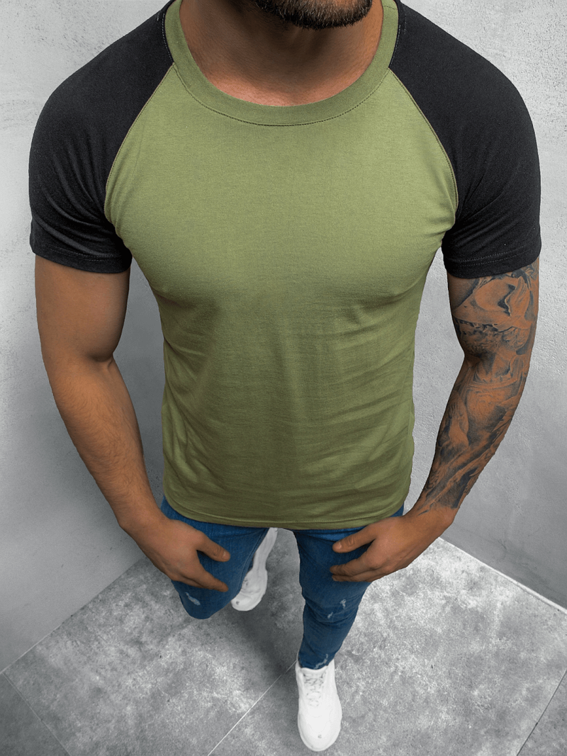 Camiseta de hombre verde OZONEE O/1176
