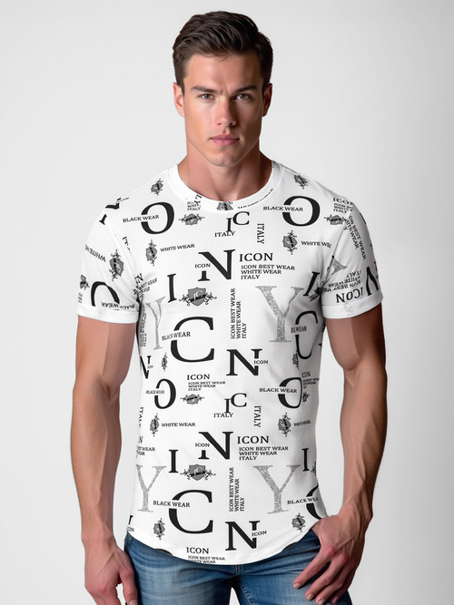 Camiseta de hombre blanco OZONEE O/T6482Z