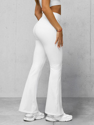 Leggings para mujer con piernas anchas blancos OZONEE JS/17K588/1