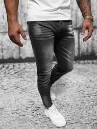 Vaqueros de hombre negras OZONEE NB/MP0199N