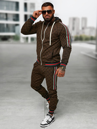 Chándal de hombre beige oscuro OZONEE O/FF5111AB