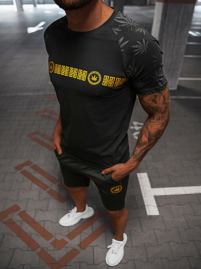 Chándal de hombre negro OZONEE O/HM760