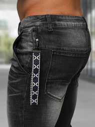 Vaqueros de hombre negras OZONEE NB/MP0091N