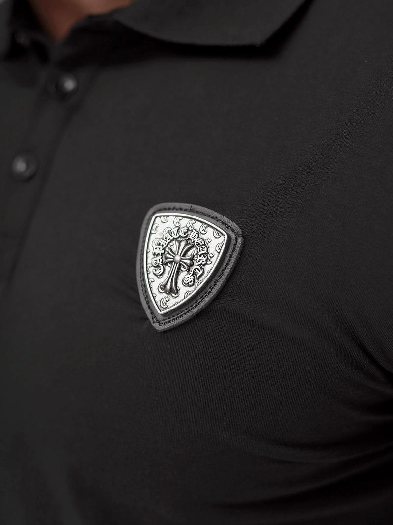 Polo de hombre negro OZONEE NB/MT3121