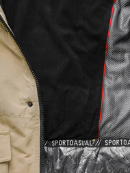 Chaqueta de hombre beige OZONEE JS/22M322/62