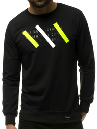 Sudadera de hombre negra OZONEE MACH/2105