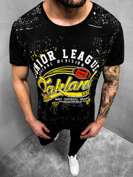 Camiseta de hombre negra OZONEE JS/KS1975Z