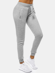 Pantalón de chándal para mujer gris OZONEE JS/CK01