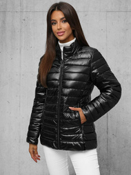 Chaqueta de mujer negra OZONEE JS/16M9110/392Z
