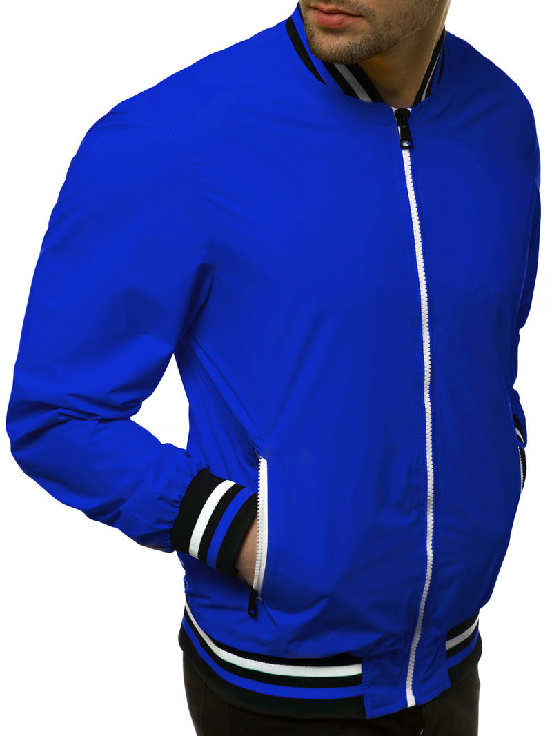 Chaqueta de hombre modrá OZONEE N/6198