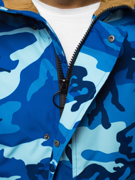 Chaqueta de hombre camo-azul OZONEE JS/2019005