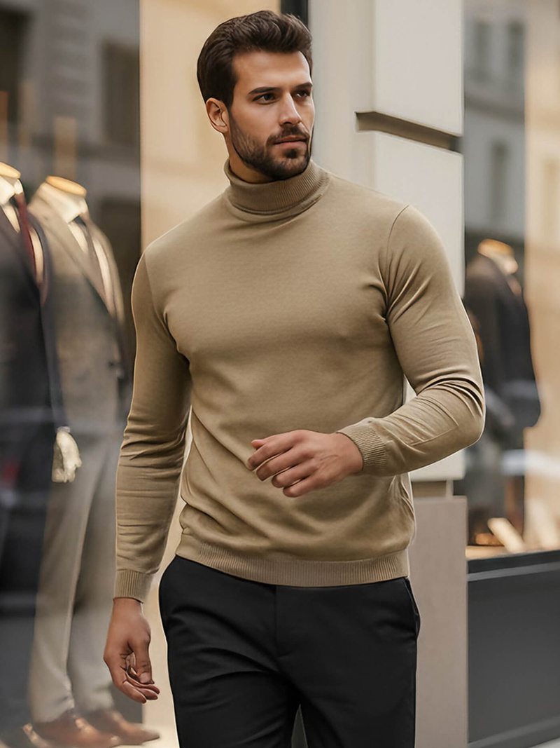 Jersey de hombre camel OZONEE V/V24504