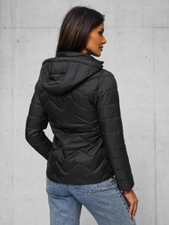 Chaqueta de mujer negra OZONEE JS/16M9232/392