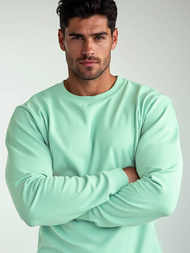 Sudadera de hombre menta OZONEE JS/2001-10Z