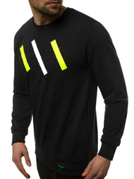 Sudadera de hombre negra OZONEE MACH/2105