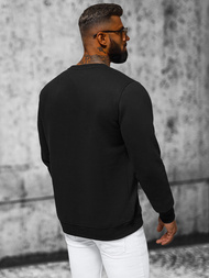 Sudadera de hombre negra OZONEE NB/MF2008