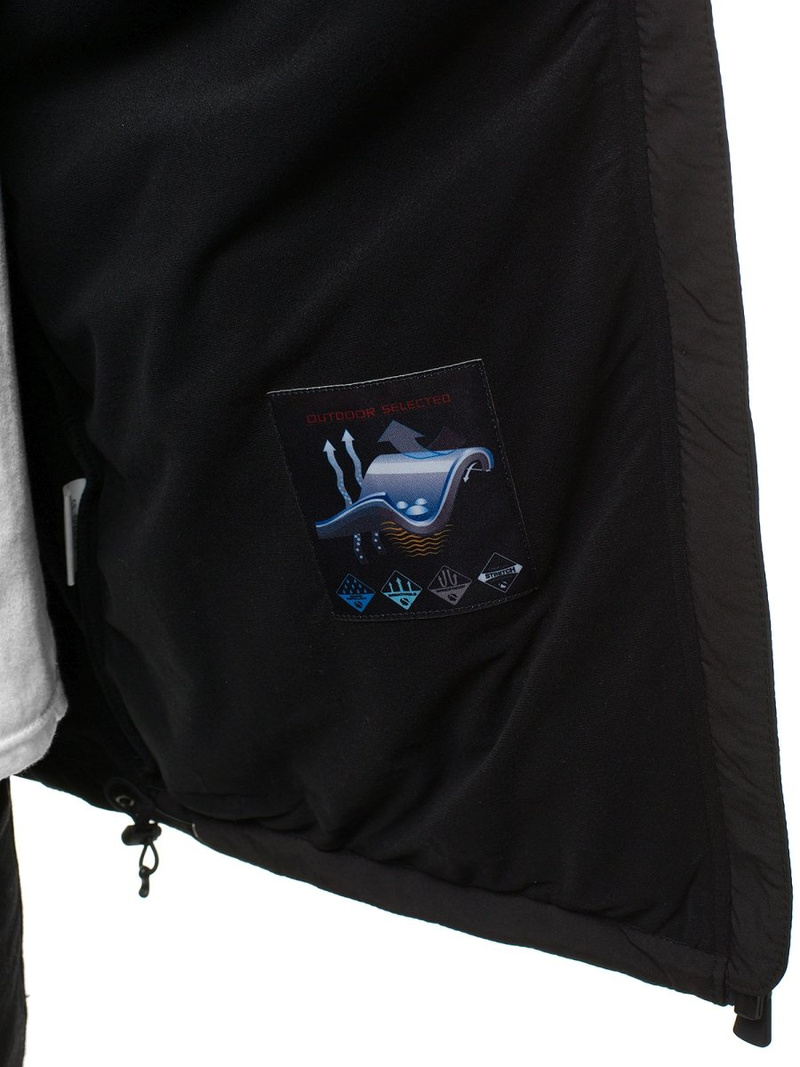 Chaqueta de hombre negro-amarilla OZONEE GE/12268