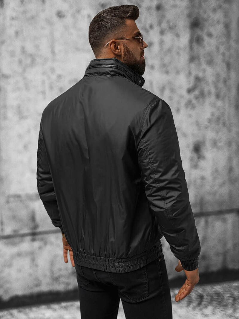 Chaqueta de hombre negra OZONEE JS/5M3102/392