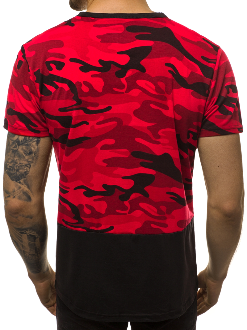 Camiseta de hombre roja OZONEE JS/SS10978