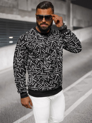 Sudadera de hombre negra OZONEE JS/8B1219/3