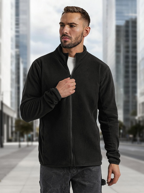 Sudadera de hombre negra OZONEE JS/HH016/3