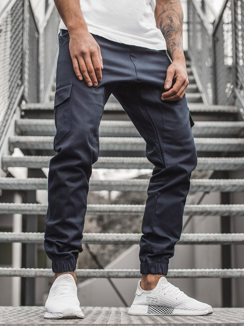 Pantalón jogger de hombre granate-oscuro OZONEE A/404