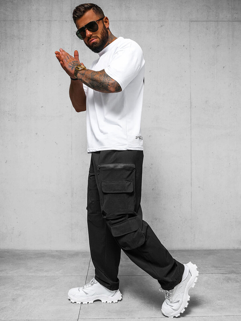 Pantalón de hombre negros OZONEE O/PS5526