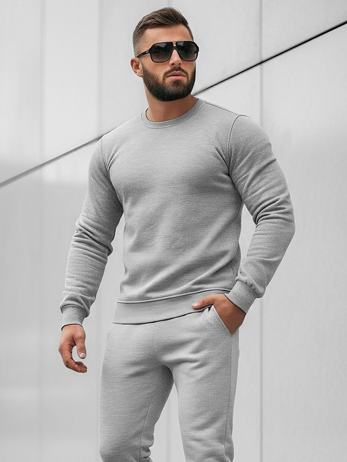 Chándal de hombre gris OZONEE JS/68C10380/2Z