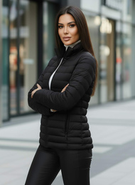 Chaqueta de mujer negra OZONEE JS/16M9109/392Z