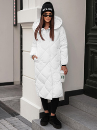 Chaqueta de mujer blanca OZONEE JS/5M3173/281Z