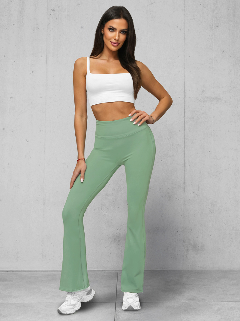 Leggings para mujer con piernas anchas menta OZONEE JS/17K588/127