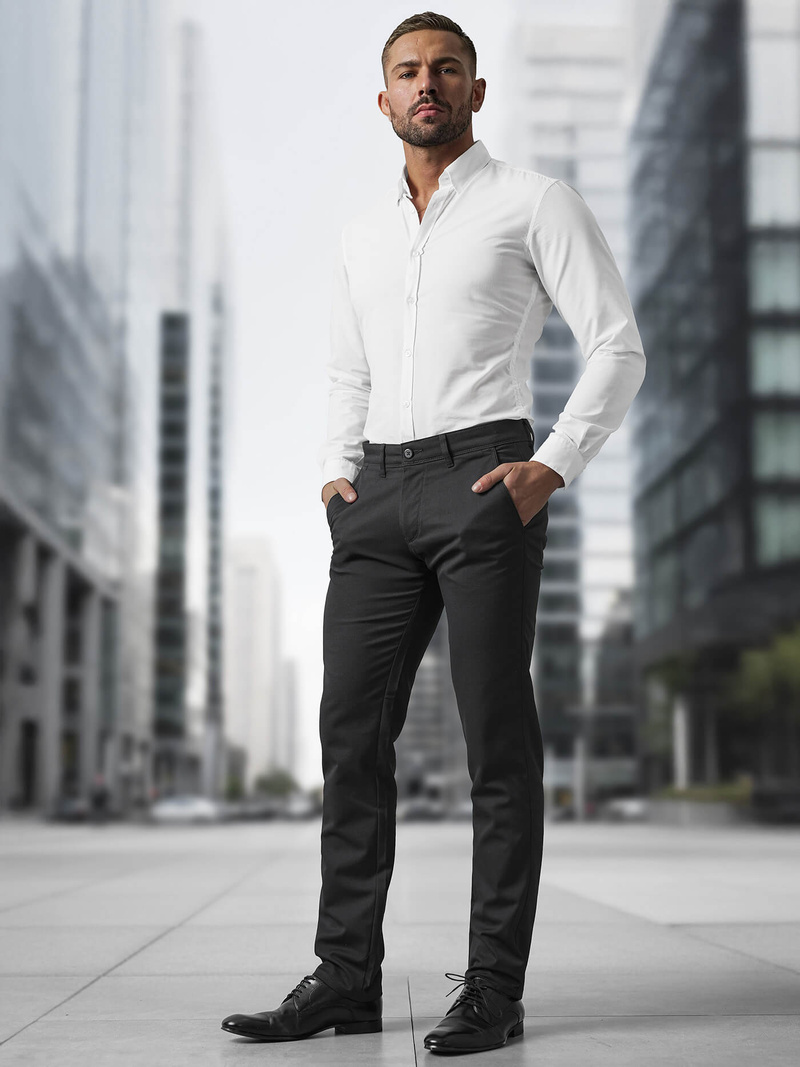 Pantalón de hombre negras OZONEE V/5100