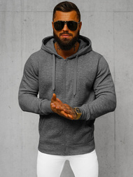 Sudadera de hombre gris-oscuro OZONEE JS/2008Z