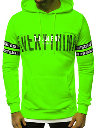 Sudadera de hombre neón verde OZONEE MACH/3123