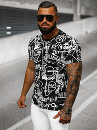 Camiseta de hombre negra OZONEE O/T1269/3